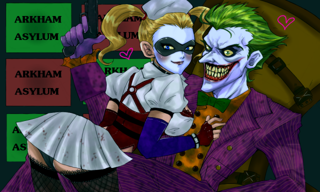 harley quinn+the joker